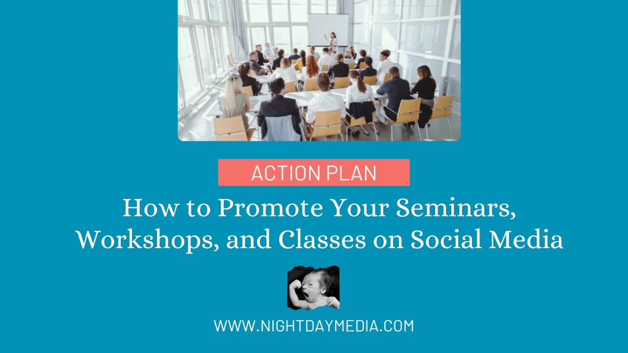 If you offer seminars, workshops, or any kind of coaching, you will want to check out this post.

This straightforward action plan will help you build a basic sales funnel for your business.

Teaching any kind of class, whether online or in-person, is a great business you can launch either full-time or as a side-hustle.

Here’s how to promote your seminar, workshop, or coaching on social media